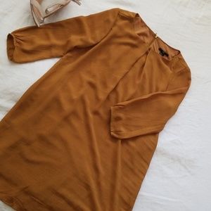 H&M mustard tunic dress, size US 8